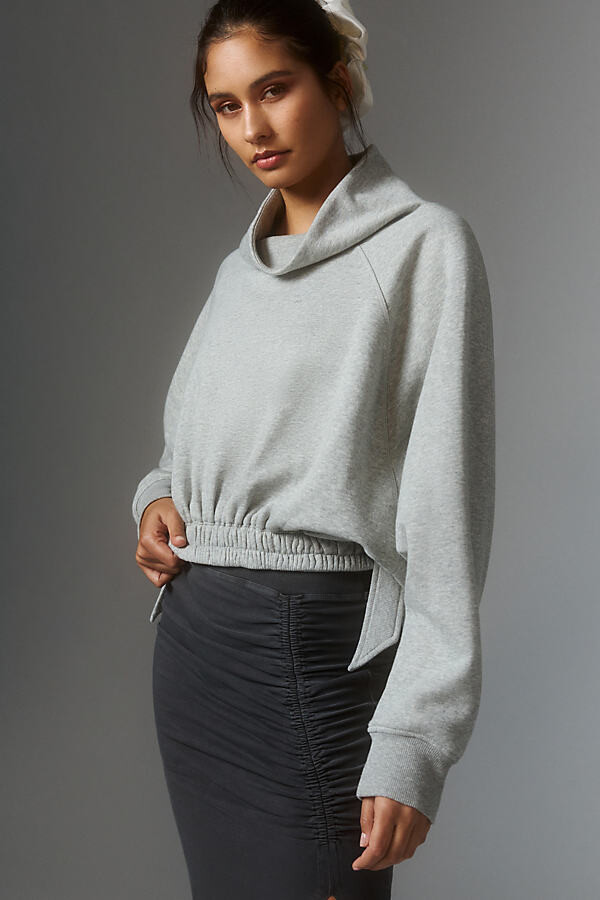 Daily Practice by Anthropologie Long-Sleeve Funnel Neck Sweatshirt -  ShopStyle