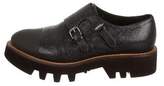 Thumbnail for your product : Brunello Cucinelli Semi Pointed-Toe Leather Oxfords