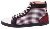Thumbnail for your product : Christian Louboutin Plaid Louis Flat Sneakers