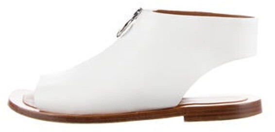 celine white sandals