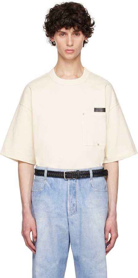 BOTTEGA VENETA タフルVネックTシャツ 702436VF1U0 7214 BOTTEGA VENETA タフルVネックTシャツ 702436VF1U0 7214