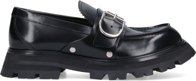 Alexander McQueen Buckle-Detailed Slip-On Loafers
