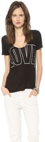 Thumbnail for your product : 291 Love Short Sleeve Uneven Hem Tee