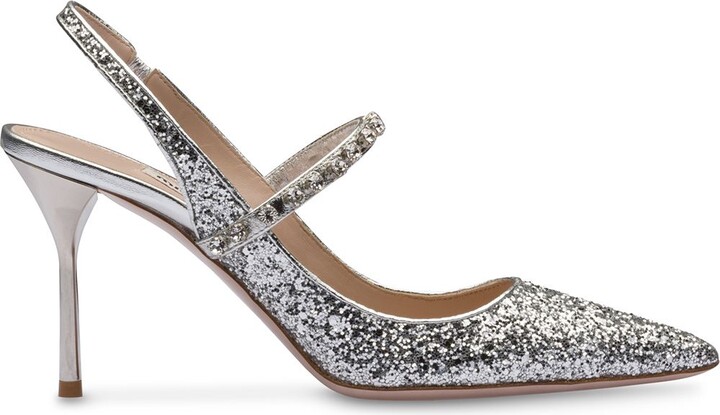 glitter formal shoes