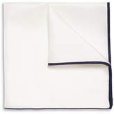 Thumbnail for your product : Drakes Silk-twill Pocket Square - White