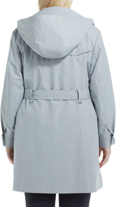 Gallery Belted Trench Coat with Hood