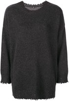 Thumbnail for your product : R 13 Boxy Distressed Sweater
