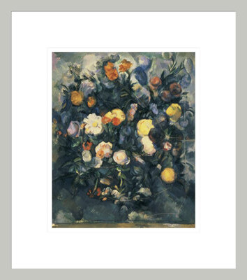 Red Barrel Studio Vase of Flowers by Paul Cézanne -Framed Giclee Print
