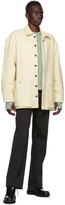 Thumbnail for your product : UNIFORME Off-White Wool Patched Overshirt Jacket