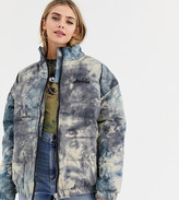 Thumbnail for your product : Ellesse padded jacket in washed tie dye