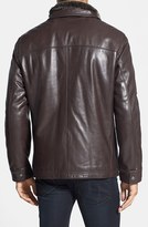 Thumbnail for your product : Andrew Marc 'Shelby' Faux Fur Trim Leather Jacket