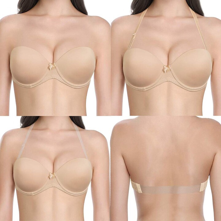 GeeRic 4 Pack Push-Up Sticky Bras, Adhesive Bra Silicone Sticky Bras  Reusable Backless Invisible Bra Silicone Nipple Covers : :  Clothing, Shoes & Accessories