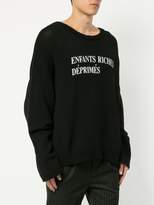 Thumbnail for your product : Enfants Riches Deprimes Classique logo sweater