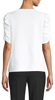 Kate Spade Ruched-Sleeve T-Shirt