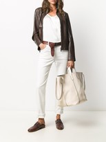 Thumbnail for your product : Brunello Cucinelli Tonal Stitching Large Tote Bag
