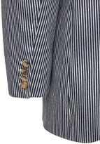 Thumbnail for your product : Miu Miu Striped Denim Jacket W/raglan Shoulders