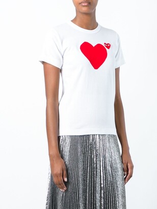 Comme des Garçons PLAY heart print T-shirt