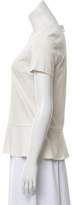 Thumbnail for your product : Brunello Cucinelli Short Sleeve Peplum Top