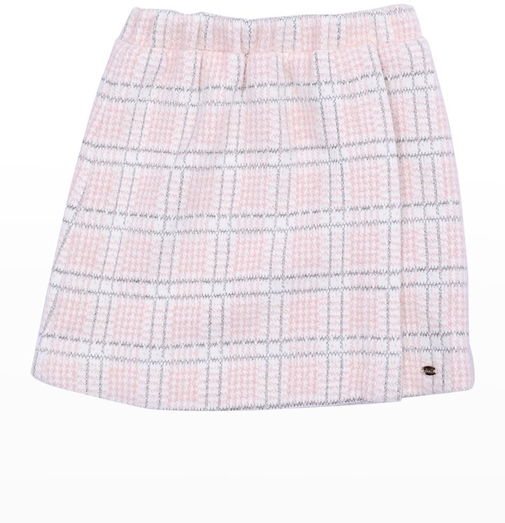 Little Girls Faux Buttoned Plaid Skorts Saks Fifth Avenue Clothing Skirts Skorts 