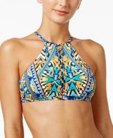 Thumbnail for your product : Bar III Monarchy Tribal-Print High-Neck Bikini Top, Created for Macy's