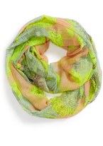 Thumbnail for your product : David & Young Leaf Print Infinity Scarf (Juniors) (Online Only)