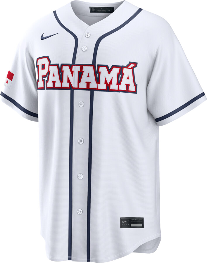 Nike Panama National Baseball Team 2026 World Baseball Classic Men's Stadium Jersey in White | RE260GZMWBM-UFA