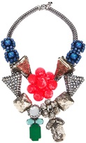 Thumbnail for your product : Shourouk Fluo Pink Flower Necklace