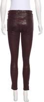 Thumbnail for your product : Paige Denim Mid-Rise Leather Pants