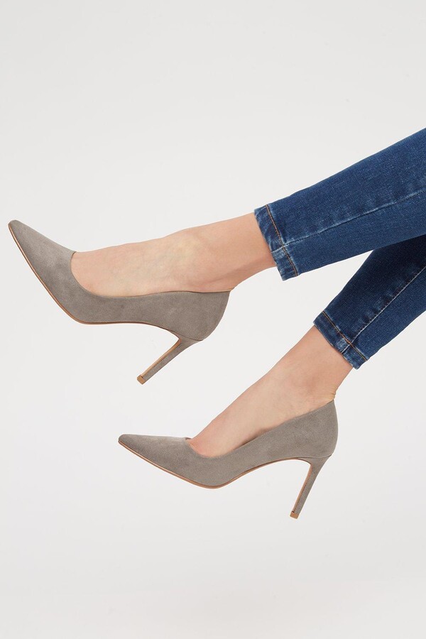 charcoal grey heels