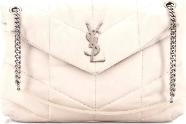 Saint Laurent Pre-Owned Loulou Puffer Quilted Leather Medium shoulder bag