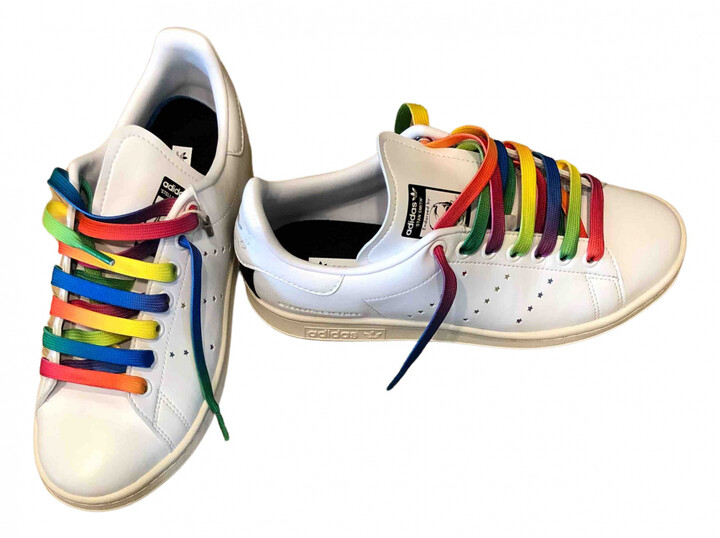 adidas white leather trainers