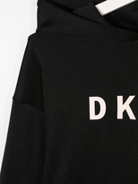 Thumbnail for your product : DKNY Logo Embroidered Hooded Dress