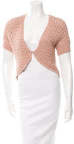 Thumbnail for your product : Agnona Open Knit Cropped Cardigan