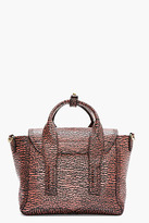 Thumbnail for your product : 3.1 Phillip Lim Pink Textured Leather Mini Pashli Satchel