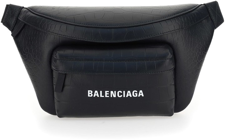 balenciaga fanny pack white