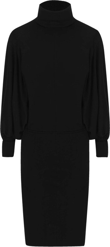 Saint Laurent Oversize Turtleneck Dress