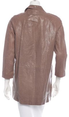 Kate Spade Leather Short Coat
