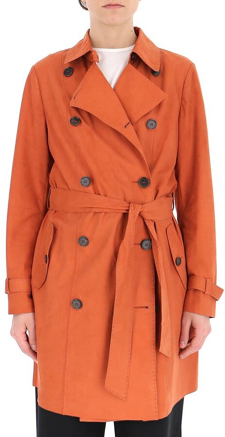 orange mac coat