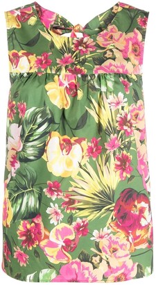 Liu Jo Floral-Print Sleeveless Blouse