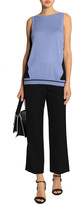 Thumbnail for your product : Amanda Wakeley Voile-paneled Silk, Wool And Cashmere-blend Top