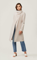 Thumbnail for your product : Soia & Kyo ORNELLA knee-length coat with cascade draped collar