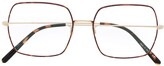 Thumbnail for your product : Oliver Peoples Oversized Rectangle Frame Glasses