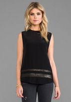 Thumbnail for your product : Veda Leather Stripes Tank