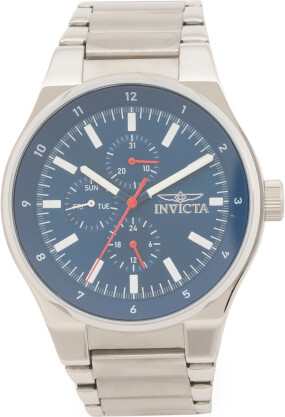 TJMAXX Men's Racing 44Mm Stainless Steel Blue Dial Watch