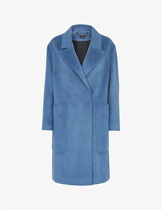 Whistles Lana wool-blend cocoon coat