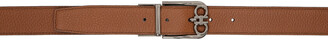 Ferragamo Brown Leather Reversible Belt