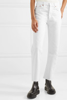 Thumbnail for your product : RE/DONE Originals Stove Pipe High-rise Straight-leg Jeans - White