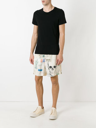 Alexander McQueen Letters from India print bermuda shorts