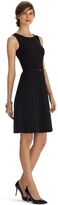 Thumbnail for your product : White House Black Market Sleeveless Seamed Fit and Flare Black Dress