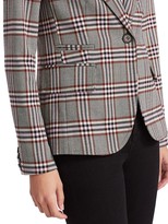 Thumbnail for your product : Derek Lam 10 Crosby One-Button Plaid Blazer